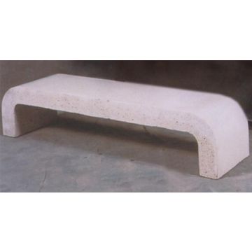 6ft Curved-End Concrete Bench