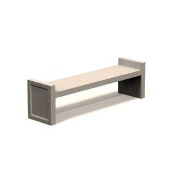 6ft Flat Concrete Bench