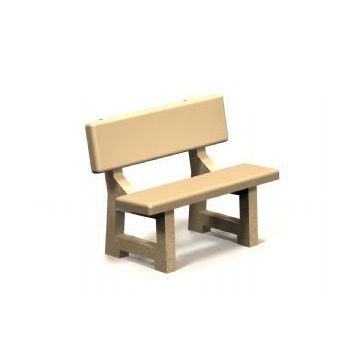 Maricopa Concrete Bench with Back