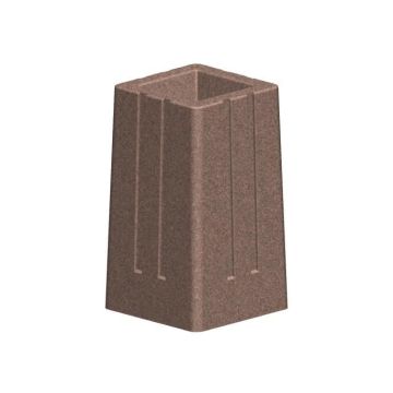 14Lx14Wx24.5H Square Concrete Urn
