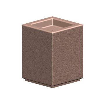 18Lx18Wx24H Square Concrete Urn