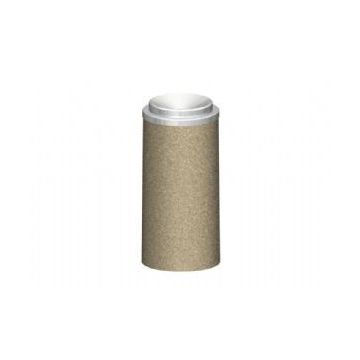 Round Concrete Urn - Spun Aluminum Bowl - 11.5Dia x 24H
