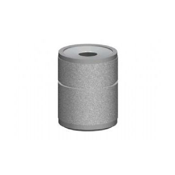 30-Gal. Round Open Top Concrete Trash Receptacle - 26.13D x 32.63H