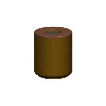 30-Gal. Round Open Top Concrete Trash Receptacle - 30D x 35H