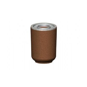 36-Gal. Round Sand/Open Top Concrete Ash/Trash Receptacle - 24D x 33H