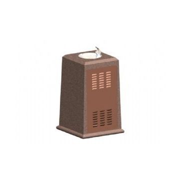 Electric-Water Chiller Fountain w Concrete Drinking Bowl & Side Button.