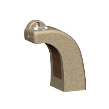 Concrete Drinking Fountain- ADA - Tamper Resistant - Stainless Steel Bowl
