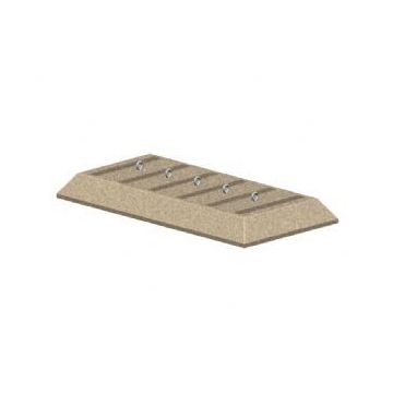 Concrete Bike Stand with 6 Tire Slots