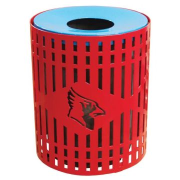 32-Gal. Diamond Pattern Custom Logo Receptacle