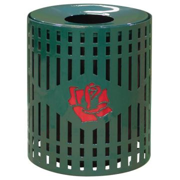 32-Gal. Diamond Pattern Multicolor Custom Logo Receptacle