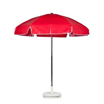6.5' Diameter Steel Lifeguard Umbrella w 6-Panel Heavy Gauge Vinyl Cover