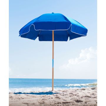 6.5' Diameter Steel Beach Umbrella with 6-Panel Cover