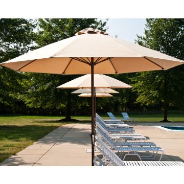 7.5-ft Fiberglass Market Umbrella with 8-Panel 9oz Marine Grade Cover
