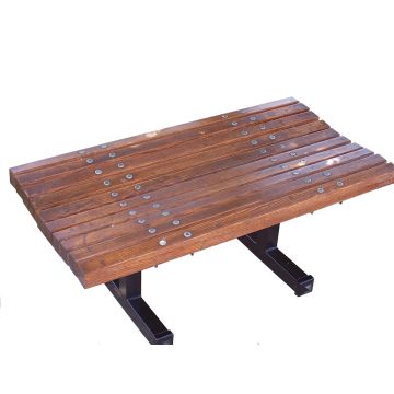Oak Boulevard Backless Bench