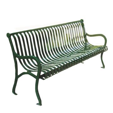 Powder-Coated Steel Strap Bench