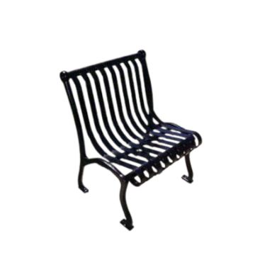 Powder-Coated Steel Strap Outdoor Chair