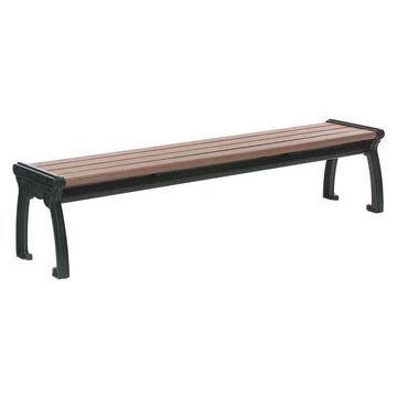 6-Ft. Contemporary Recycled Plastic Bench - No Back