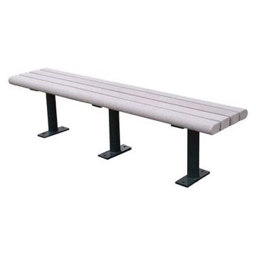 4-ft Recycled Plastic Bench without back