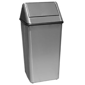 21-Gal. Stainless Steel Swing Top Receptacle