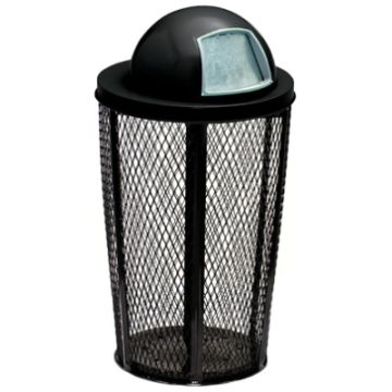 48-Gal. Metal Waste Basket - Painted Finish