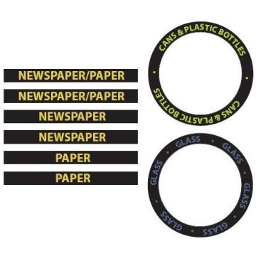 Label Pack, Recycle Unit Lid
