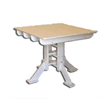 Recycled Plastic Square Dining Table