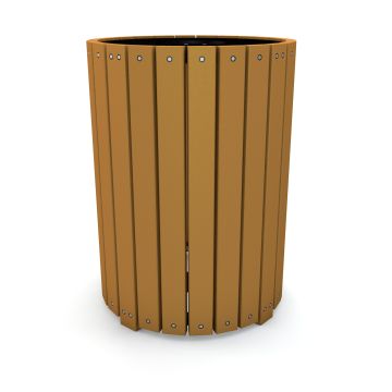 Heavy Duty Round Recycled Plastic Receptacle