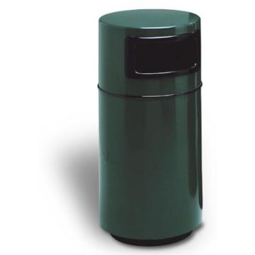 32-Gal. Cambridge Covered Top Side Entry Fiberglass Trash Receptacle