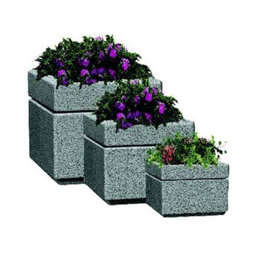 Boulevard Style Square Fiberglass Planters with Various Sizes, Finishes & Colors Available