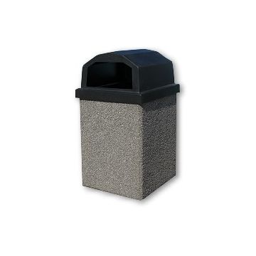 30-Gallon Receptacle with Raised Lid - Standard Color Series (Quick Ship)