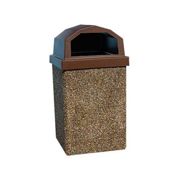 30-Gallon Receptacle with Raised Lid - Standard Color Series (Quick Ship)