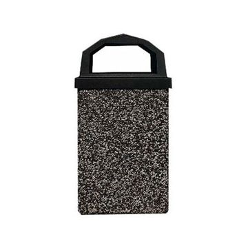 40-Gallon Receptacle with Raised Lid - Salt & Pepper Color Series