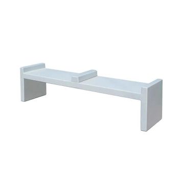 2-Section Concrete Block Design Skateboard Bench