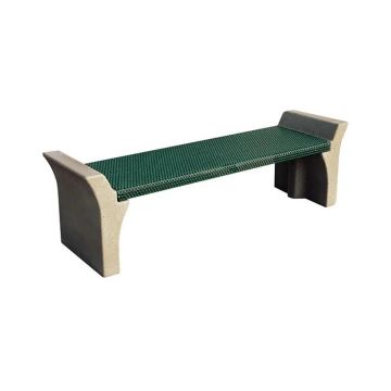 Coated Metal and Concrete Flat Bench