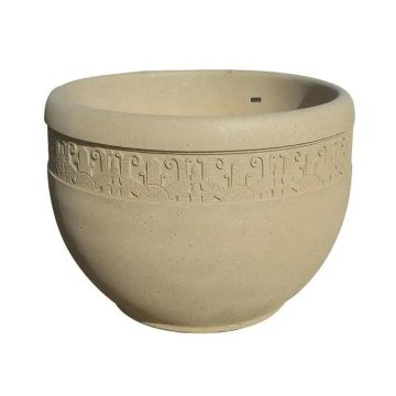Decorative Banded Planter (W1) - 48Dx35H