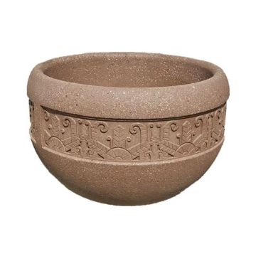 Decorative Banded Planter (W1) - 36Dx24H