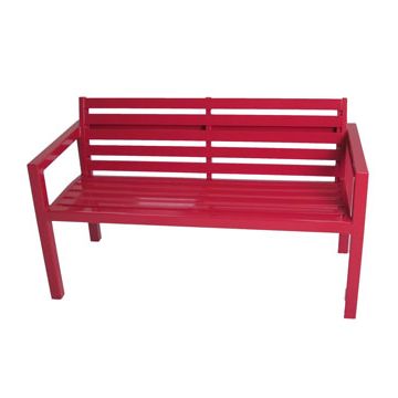 54L Aluminum Bench with Backrest