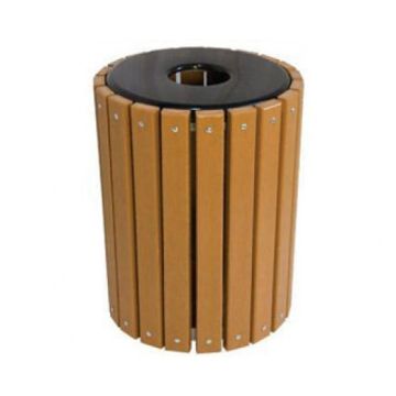 32 Gallon Recycled Plastic Trash Receptacle