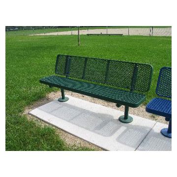 6-ft Supreme Champion Plastisol Coated Bench