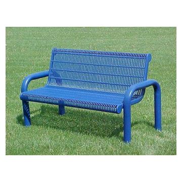 4-ft Grand Contour Plastisol Coated Bench, Welded Rod