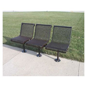 3 Seat Grand Contour Plastisol Coated In-line Bench
