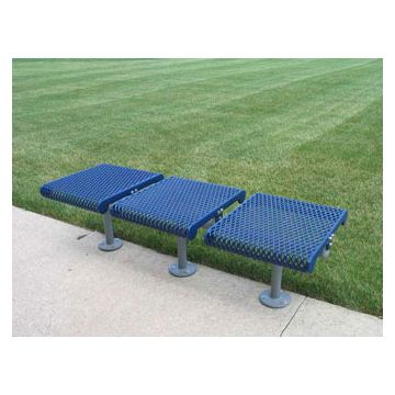 3 Seat Grand Contour Plastisol Coated In-line Flat Bench