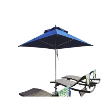 6.5 Square Aluminum Market Umbrella w Square Caf_ Style Cover