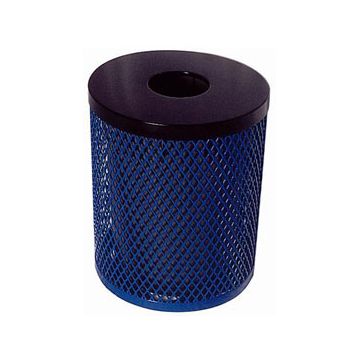 55-Gal. Expanded Metal Trash Receptacle