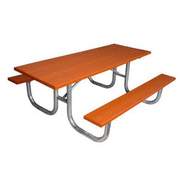 8-Ft. Heavy-Duty Double Sided ADA Recycled Plastic Picnic Table