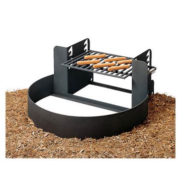 285 Sq. Fire Ring with Adjustable Grate