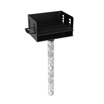 300 Sq. Rotating Pedestal Grill with 3½ O.D. Post