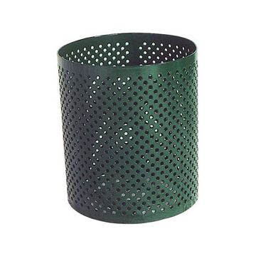 Perforated Pattern Trash Receptacle
