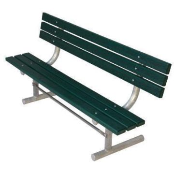 6-Ft. Wooden Park Bench with Back
