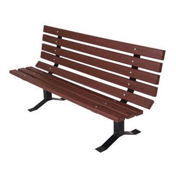 Recycled Plastic Single Sided Park Bench